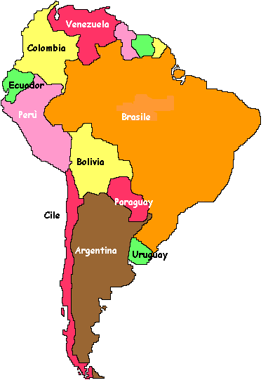 AMÉRICA DEL SUR  (13 paises)